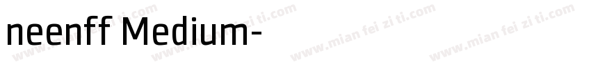 neenff Medium字体转换